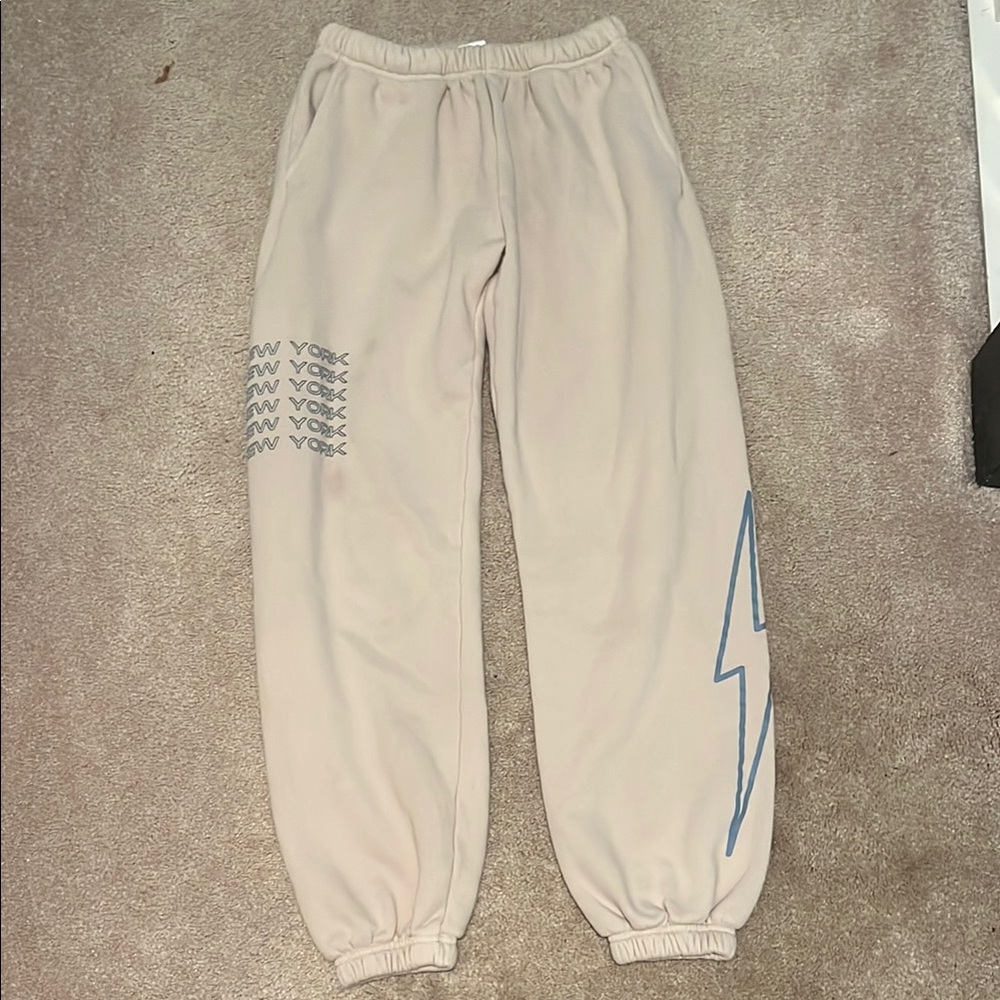 Women's Cream Jogger Pants